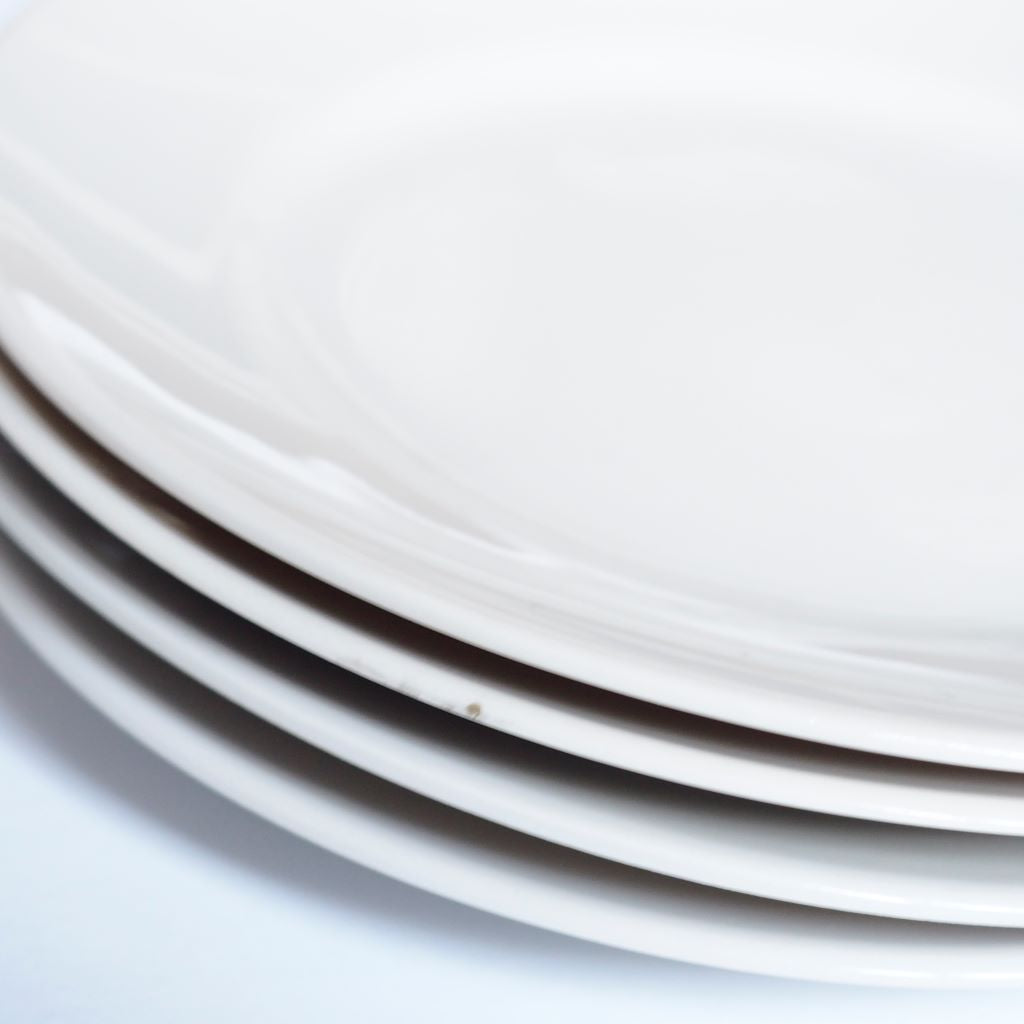 邊縁牒白磁 Rum Plate(φ13.5cm)