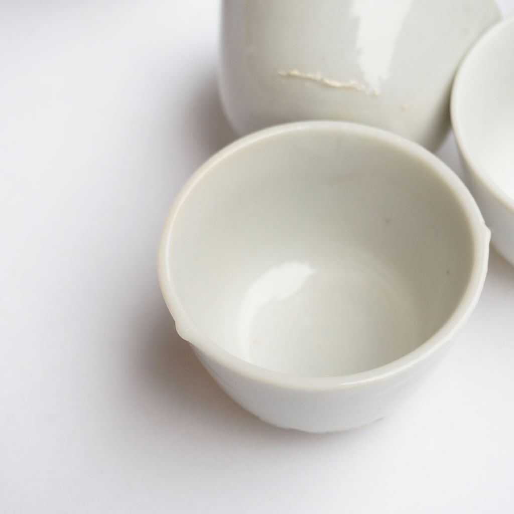 白磁 圓形迷你茶杯