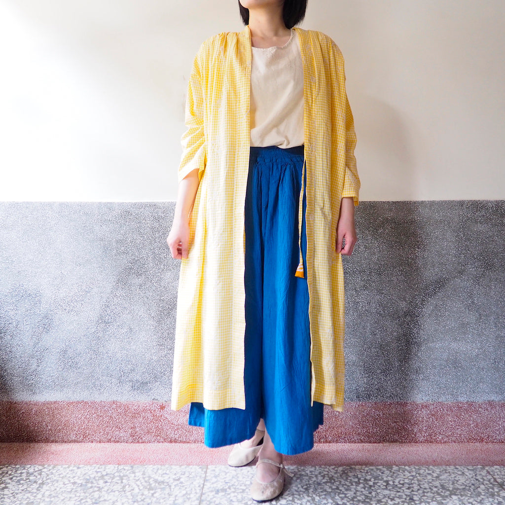 TORANEKO罩衫(黄x格紋)