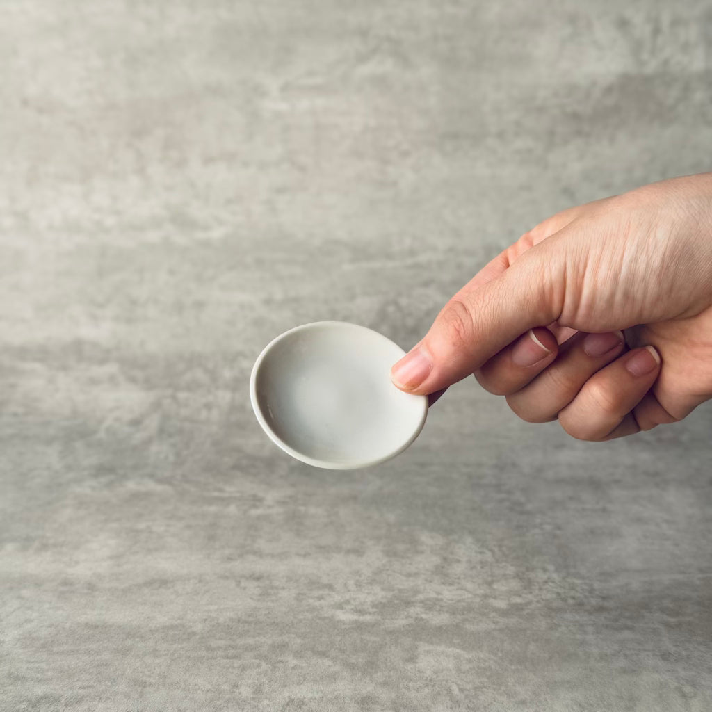 白磁 mini plate(紅皿)