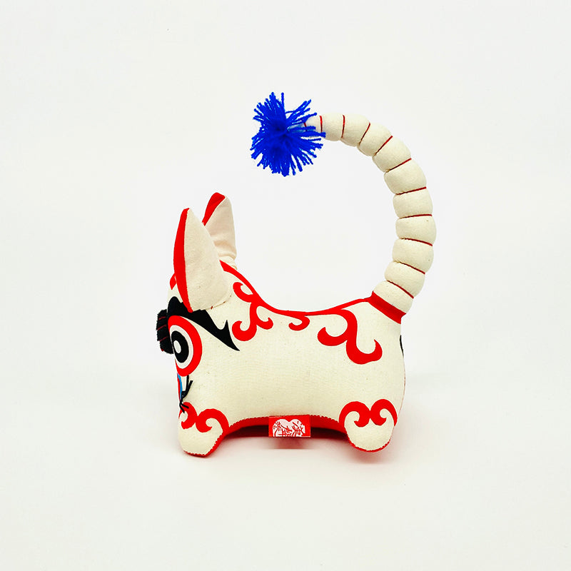 漢聲雑誌 虎人形(小)-白