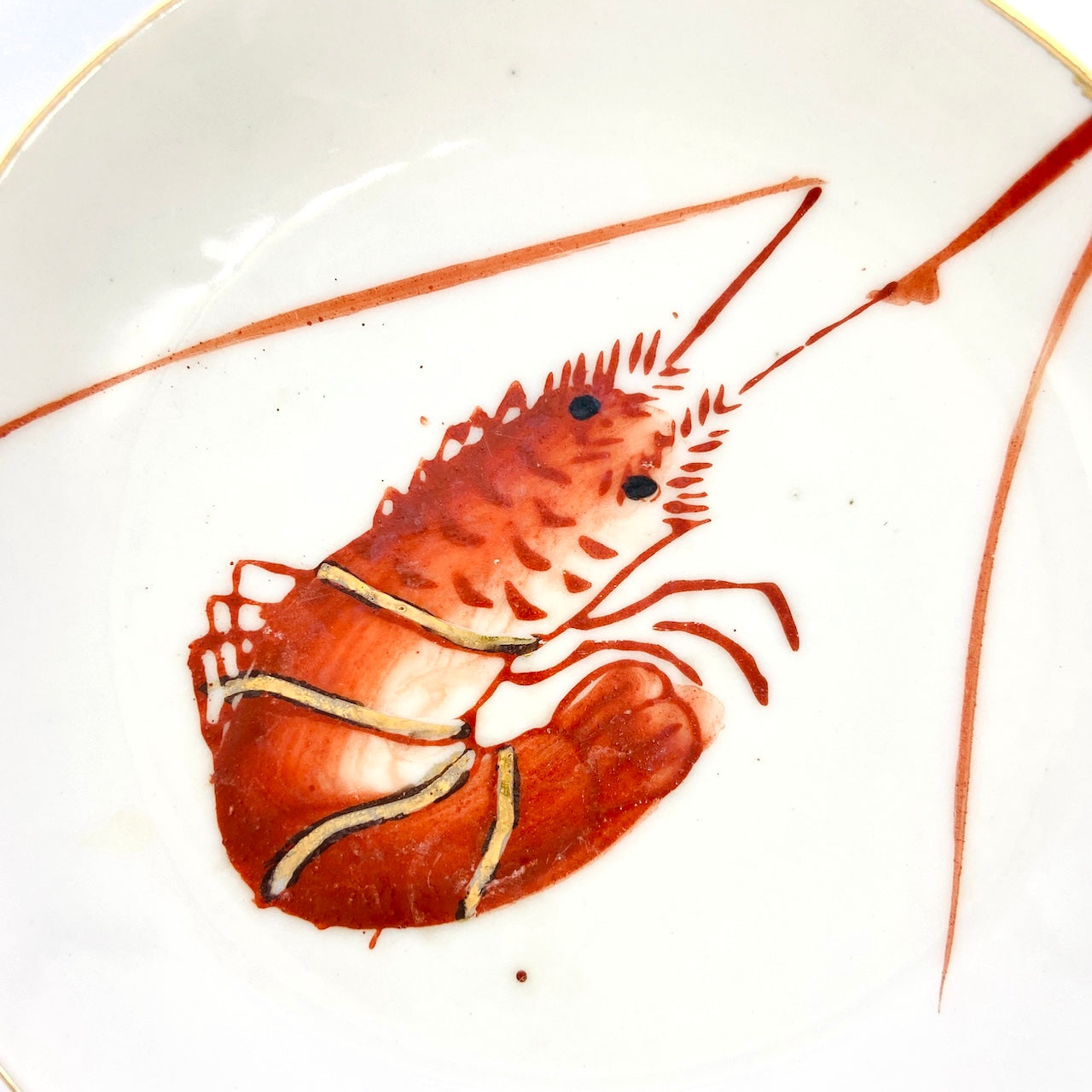 エビ豆皿B